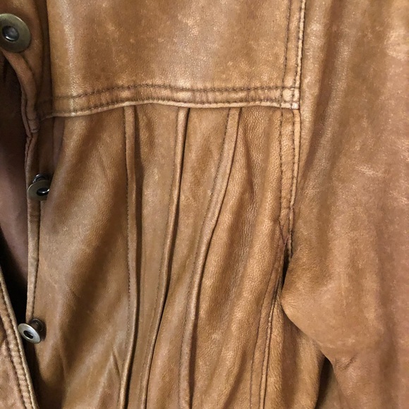 Leather , buttery soft jacket. COLDWATER Creek . - Picture 14 of 15